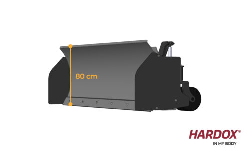 SK150 and SK200 grading blade structure with 80 cm front blade